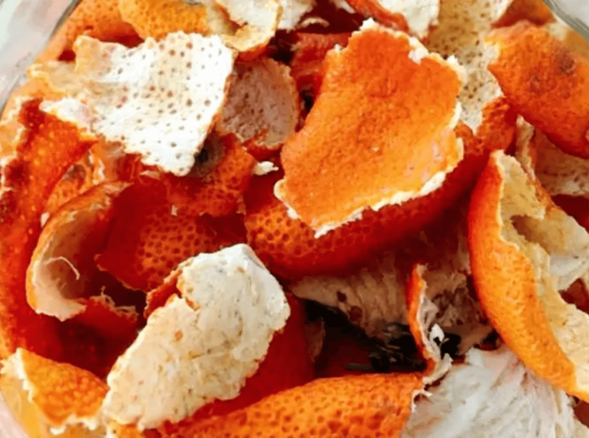 橘子皮制作的陈皮