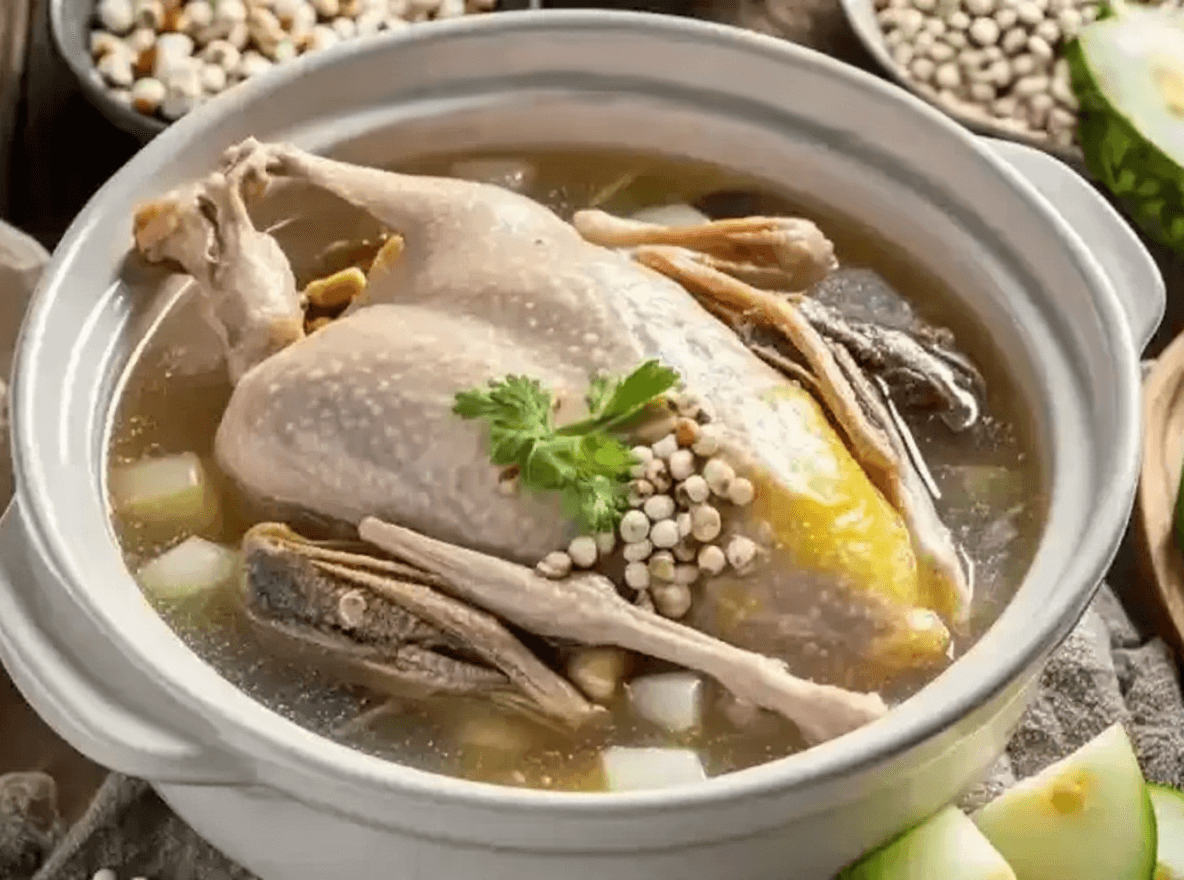 Wax Gourd, Barley, and Tangerine Peel Duck Soup: Efficacy and Recipe