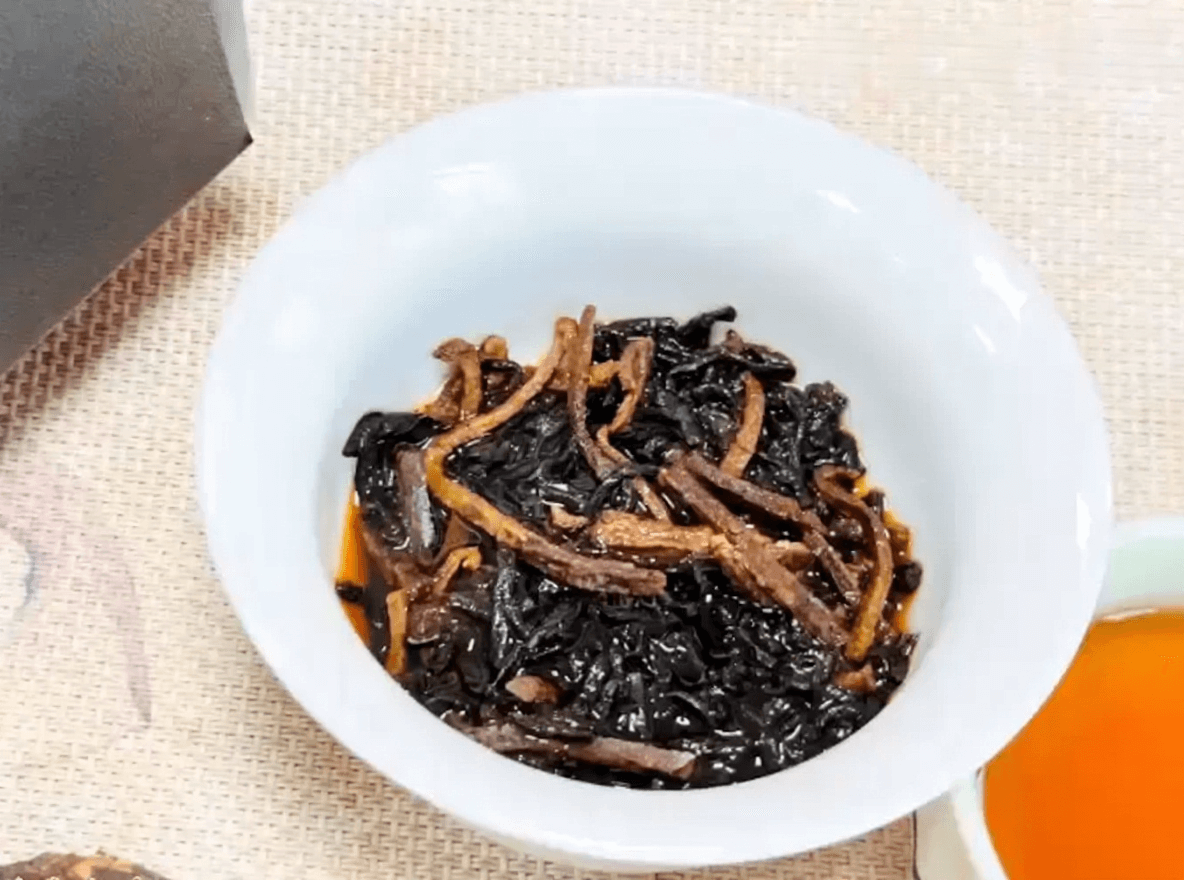 陈皮普洱茶细节